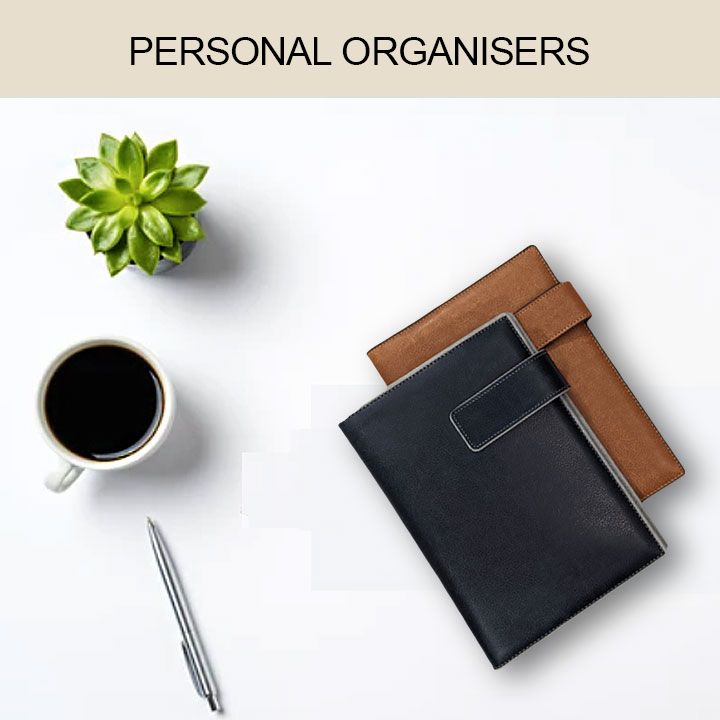 Personal Organiser with Date-Flexible Diary and Notes Refills, fits filofax and all popular brands