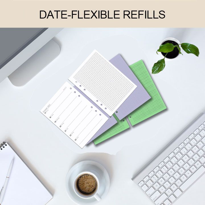 Custom Date-Flexible A5 Refill Range