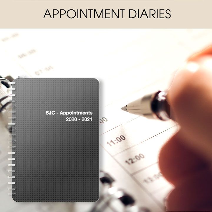 Customised & Personalised Date-&-Time Flexible Appointment Diaries