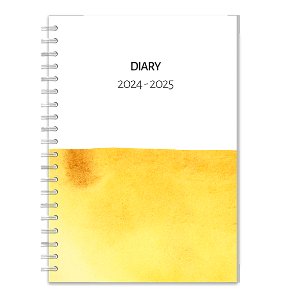 Oscillate Gold Lined Blank Page Notebook