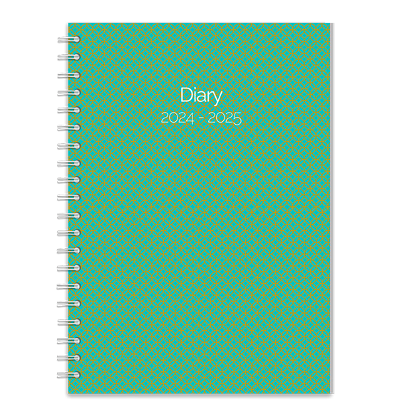 Art-Deco Tax Year Diary | Teal