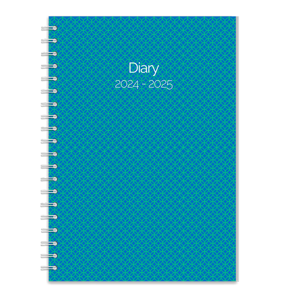 Art-Deco Diary Pattern | Turquoise