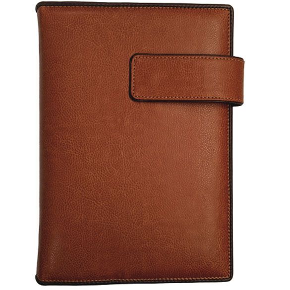 Brown personal organiser with starter pack