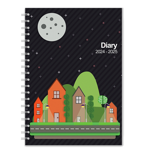 Paper Town diary cover at night