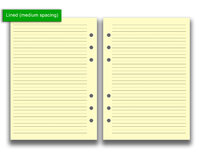 144 Sheets Medium Lined Notes Pages | A5 Premium Ivory